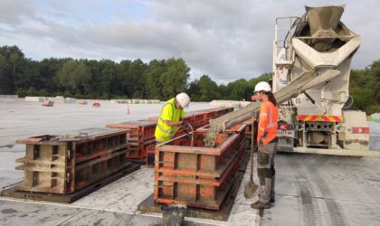 fabrication sur place de blocs beton lego 1